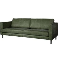 Bank Ferro 3,5-zits - Leer - Olijf -Leenbakker Winkel 81023416 0200