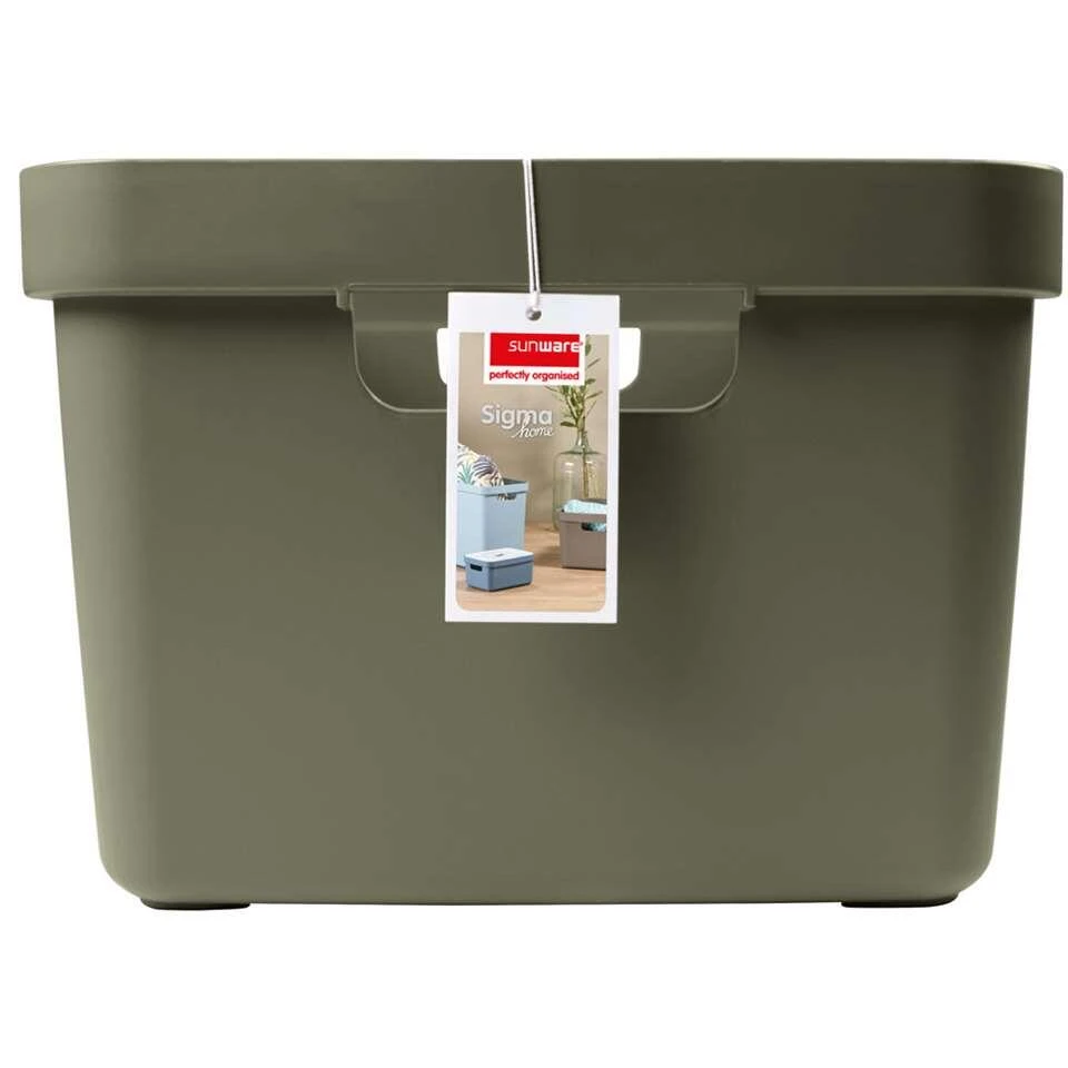 Sigma Home Box 32 Liter - Donkergroen - 24,3x35,4x45,3 Cm 3 Sigma Home Box 32 Liter - Donkergroen - 24,3x35,4x45,3 Cm - Afbeelding 3