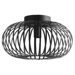 Lucide Plafonnière Manuela - Zwart - Ø40x23 Cm -Leenbakker Winkel 81024903 0140