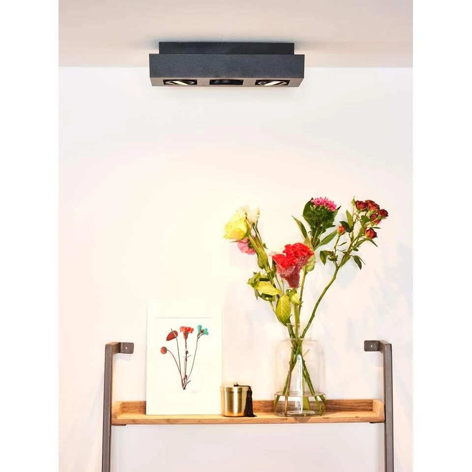 Lucide Plafondspot Xirax 3 Lamp - Zwart 3 Lucide Plafondspot Xirax 3 Lamp - Zwart - Afbeelding 3