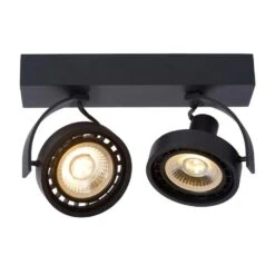 Lucide Plafondspot Dorian 2 Lamp - Zwart