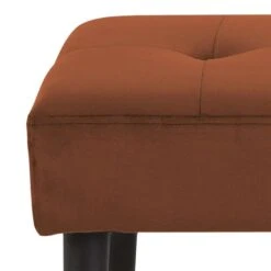 Bankje Gaby - Stof Vic - Koper - 45x95x38 Cm -Leenbakker Winkel 81027708 0500