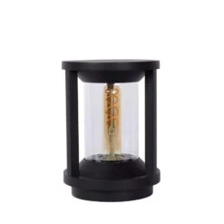 Lucide Sokkellamp Cadix - Zwart - 22 Cm