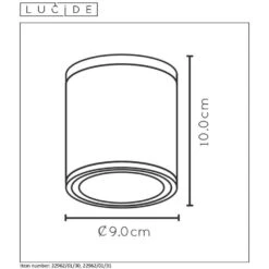 Lucide Plafondspot Aven - Wit - Ø9 Cm 7 Lucide Plafondspot Aven - Wit - Ø9 Cm -Leenbakker Winkel 81028163 2100