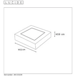 Lucide Plafonnière Brice - Zwart - 22 Cm -Leenbakker Winkel 81028189 2100