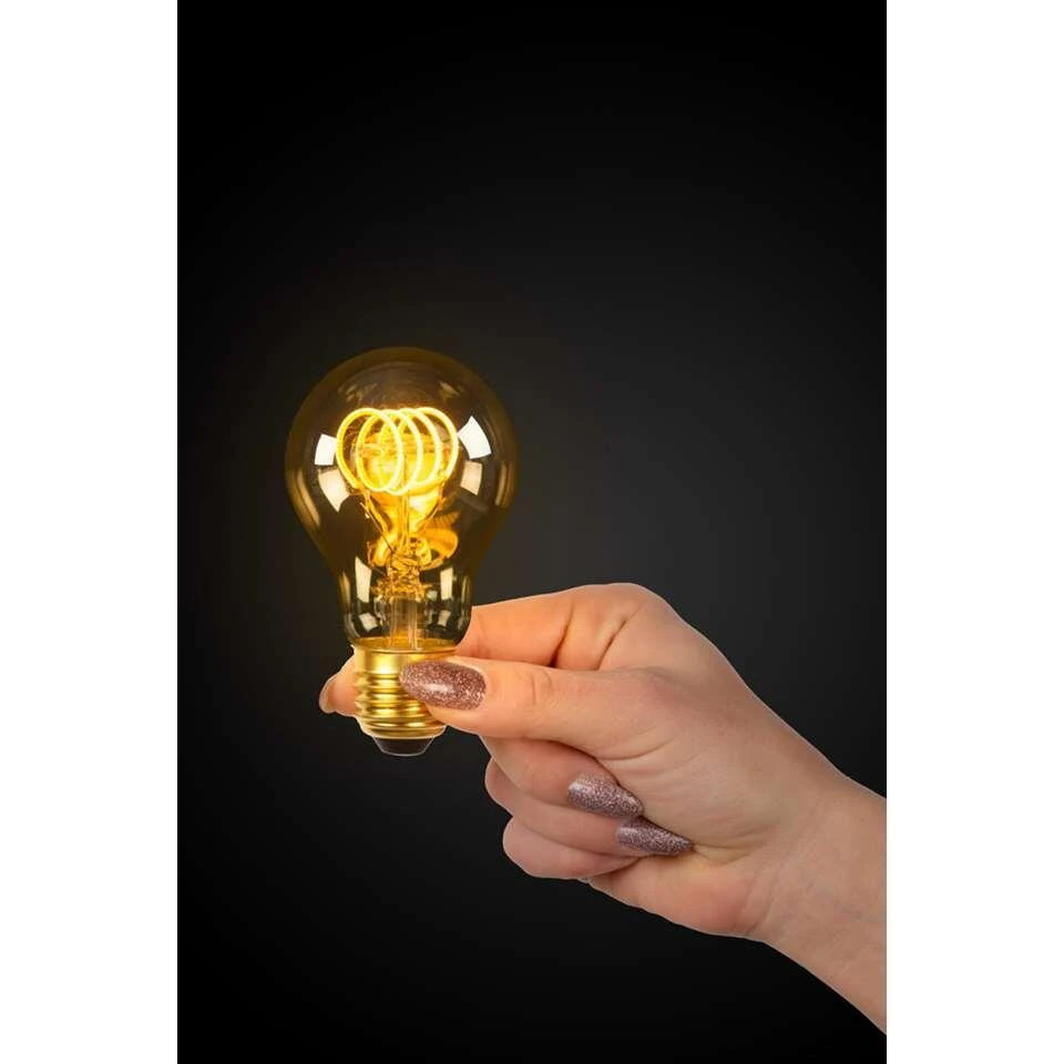 Lucide LED Bulb Filament Lamp E27 5W - Amber - Ø6 Cm 3 Lucide LED Bulb Filament Lamp E27 5W - Amber - Ø6 Cm - Afbeelding 3