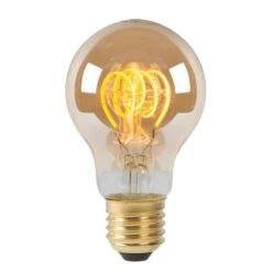 Lucide LED Bulb Filament Lamp E27 5W - Amber - Ø6 Cm