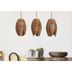 EGLO Hanglamp Mongu 3-lichts - Zwart/bruin -Leenbakker Winkel 81028648 0501