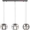 Brilliant Hanglamp Basia 3 Lichts - Zwart