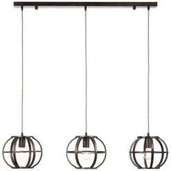 Brilliant Hanglamp Basia 3 Lichts - Zwart