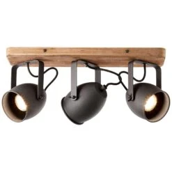 Brilliant Plafondspot Crowton 3-lichts - Zwart