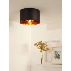 Lucide Plafondlamp Zidane - Zwart - Ø30 Cm 6 Lucide Plafondlamp Zidane - Zwart - Ø30 Cm -Leenbakker Winkel 81029601 0301