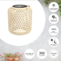 EGLO Marliano Solar Tafellamp - 24 Cm - Bruin/Zwart/Wit -Leenbakker Winkel 82c4b7847e734bbeb1ffc753370897e2