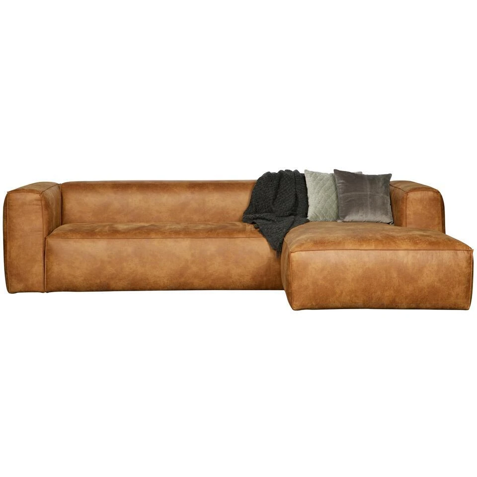 WOOOD Bean Hoekbank Rechts - Recycle Leer - Cognac - 73x305x96 7 WOOOD Bean Hoekbank Rechts - Recycle Leer - Cognac - 73x305x96 - Afbeelding 7
