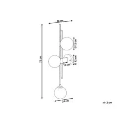 Beliani Muurlamp TULIJA - Goud Metaal -Leenbakker Winkel 835d901e54cc4648a3f9df27d6882600