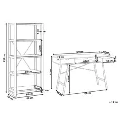 Beliani JENKS/CLARITA - Wit Mdf, Vezelplaat 6 Beliani JENKS/CLARITA - Wit Mdf, Vezelplaat -Leenbakker Winkel 85d62eeeb05c4479918517480b5f42b0