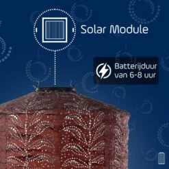 LUMIZ Solar Lampion Folia Cylinder - 28 Cm - Koper -Leenbakker Winkel 8739317bb72d47888e4b75cc22bafa99