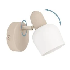 EGLO Corato Spot - E14 - 15.5 Cm - Wit/Beige - Glas -Leenbakker Winkel 87c5fcad38da4148bc592b3904852820