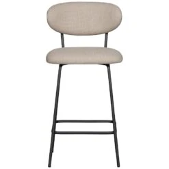 WOOOD Kjeld Barstoelen - Polyester - Naturel - Set Van 2 -Leenbakker Winkel 880e836a9c5443a3b1e86f7b4c01bd50