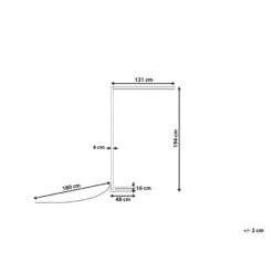 Beliani Staande Lamp MENSA - Wit Aluminium -Leenbakker Winkel 88cc6de2320f46c689b77bd731527d63