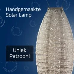 LUMIZ Solar Lampion Folia Long Oval - 20 Cm - Licht Taupe -Leenbakker Winkel 8a8321baf4924c169a0c42d8cb0e884f 1