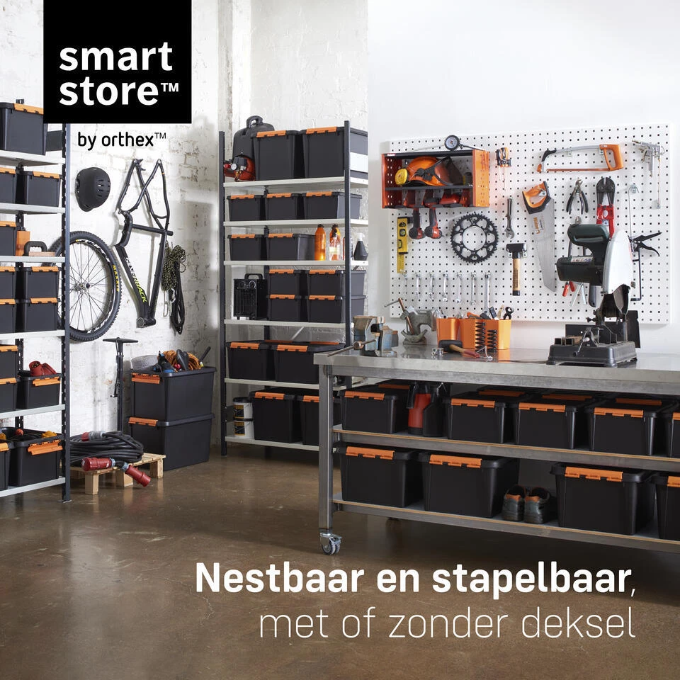 SmartStore Stevige Opbergbox 50L Set Van 2 - 59x39x34cm 5 SmartStore Stevige Opbergbox 50L Set Van 2 - 59x39x34cm - Afbeelding 5