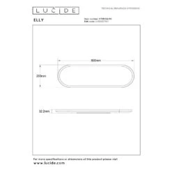 Lucide ELLY Plafonnière - Opaal -Leenbakker Winkel 8c56172a4d004f50b5f56833212f8192