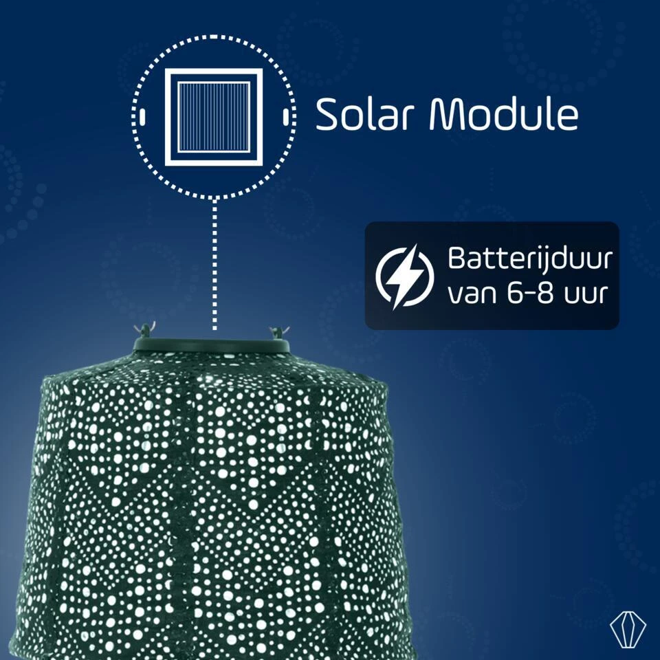 LUMIZ Solar Lampion Verso Lamp - 20 Cm - Groen 5 LUMIZ Solar Lampion Verso Lamp - 20 Cm - Groen - Afbeelding 5