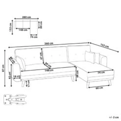 KAARINA - Hoekbank - Wit - Linkszijdig - Polyester -Leenbakker Winkel 8db7d905997a4ff6874a48df318cadc5