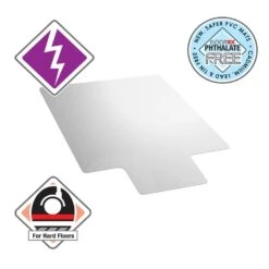 Vloerbeschermer Met Uitsparing - Antistatisch PVC - Harde Vloer - 90x120 Cm -Leenbakker Winkel 8e0d254ea2a348098945d58362a61291