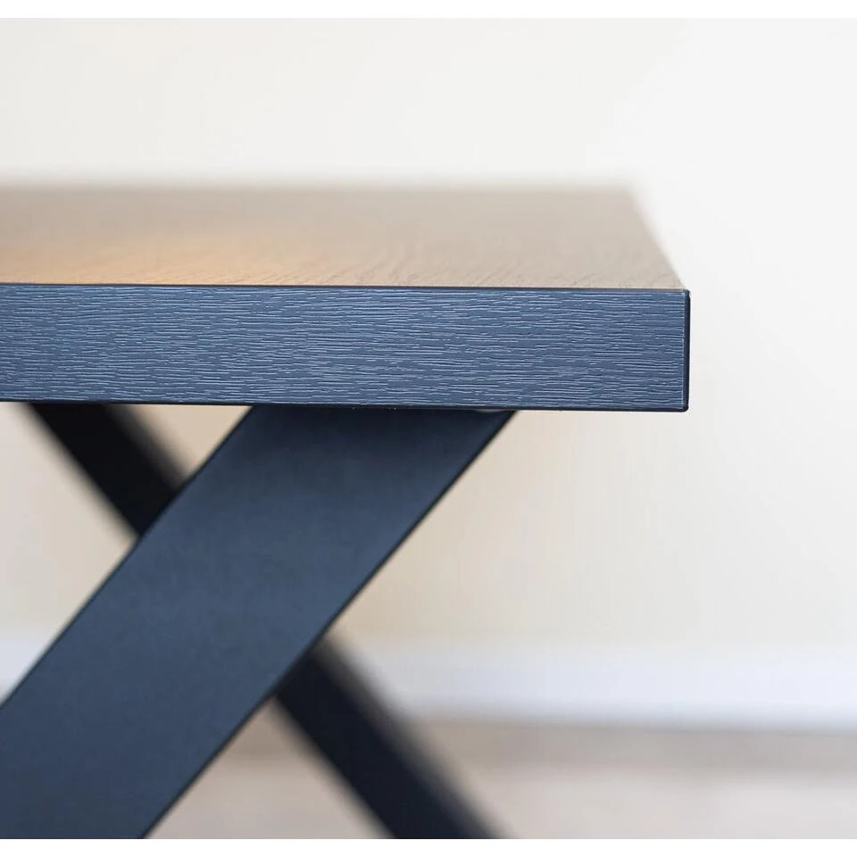 Tafelblad Lenzo Zwart 190x100 Cm - Melamine - Zwart 8 Tafelblad Lenzo Zwart 190x100 Cm - Melamine - Zwart - Afbeelding 8