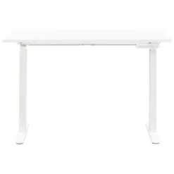 Bureau Homeworx Zit/sta Handmatig Verstelbaar – Wit/wit - 75/118x120x70 Cm -Leenbakker Winkel 90103614 0100