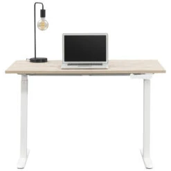 Bureau Homeworx Zit/sta Handmatig Verstelbaar – Eikenkleur/wit - 75/118x120x70 Cm 6 Bureau Homeworx Zit/sta Handmatig Verstelbaar – Eikenkleur/wit - 75/118x120x70 Cm -Leenbakker Winkel 90103616 0140