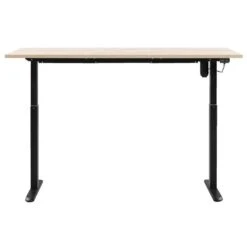 Bureau Homeworx Zit/sta Elektrisch Verstelbaar – Eikenkleur/zwart - 75/118x160x80 Cm -Leenbakker Winkel 90103623 0101