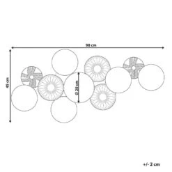 THALLIUM - Wanddecoratie - Goud - Ijzer -Leenbakker Winkel 9189e50905f4409598cc5fa9dfa7027a
