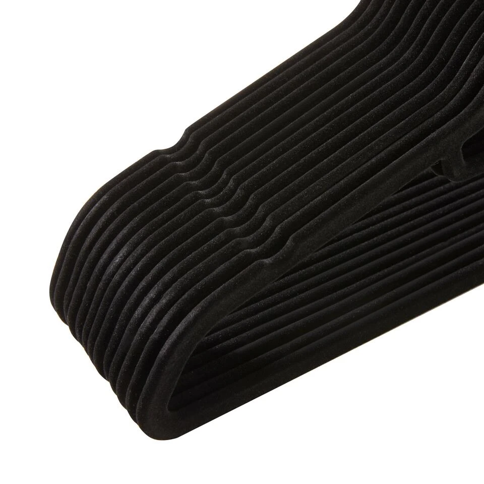 ACAZA - 50 Anti-slip Kleerhangers - Zwarte Haak 3 ACAZA - 50 Anti-slip Kleerhangers - Zwarte Haak - Afbeelding 3