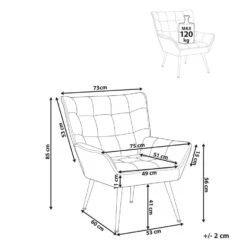 BELLINGMO - Fauteuil - Groen - Stof -Leenbakker Winkel 95d6d1821b3b477ab4c6ef284dc869e3