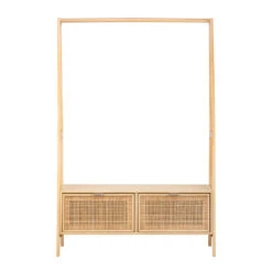 Massief Houten Kledingrek Met Rieten Zitting -Leenbakker Winkel 95f80ba397e346448a7a78fdbec312f2