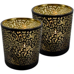Mars & More Waxinelichthouder - Zwart - Glas - Jaguar Print - 18vcm 7 Mars & More Waxinelichthouder - Zwart - Glas - Jaguar Print - 18vcm -Leenbakker Winkel 963e646cf05c48e8b23b5a716f03a9ff