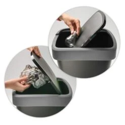 Rotho Afvalbak Twist 39 X 29 X 67 Cm 50 L Polypropyleen Zilver -Leenbakker Winkel 96a717cc34174ae0a683213f894430f7