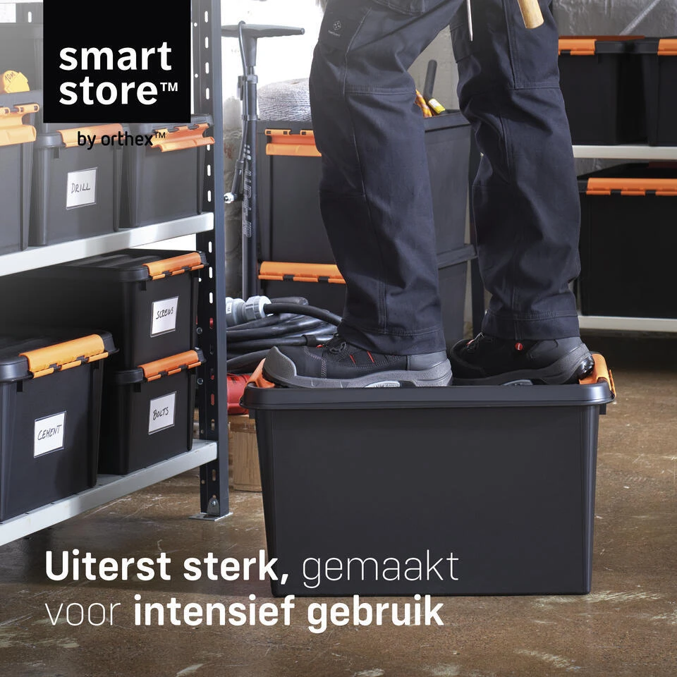 SmartStore Stevige Opbergbox 50L Set Van 2 - 59x39x34cm 8 SmartStore Stevige Opbergbox 50L Set Van 2 - 59x39x34cm - Afbeelding 8
