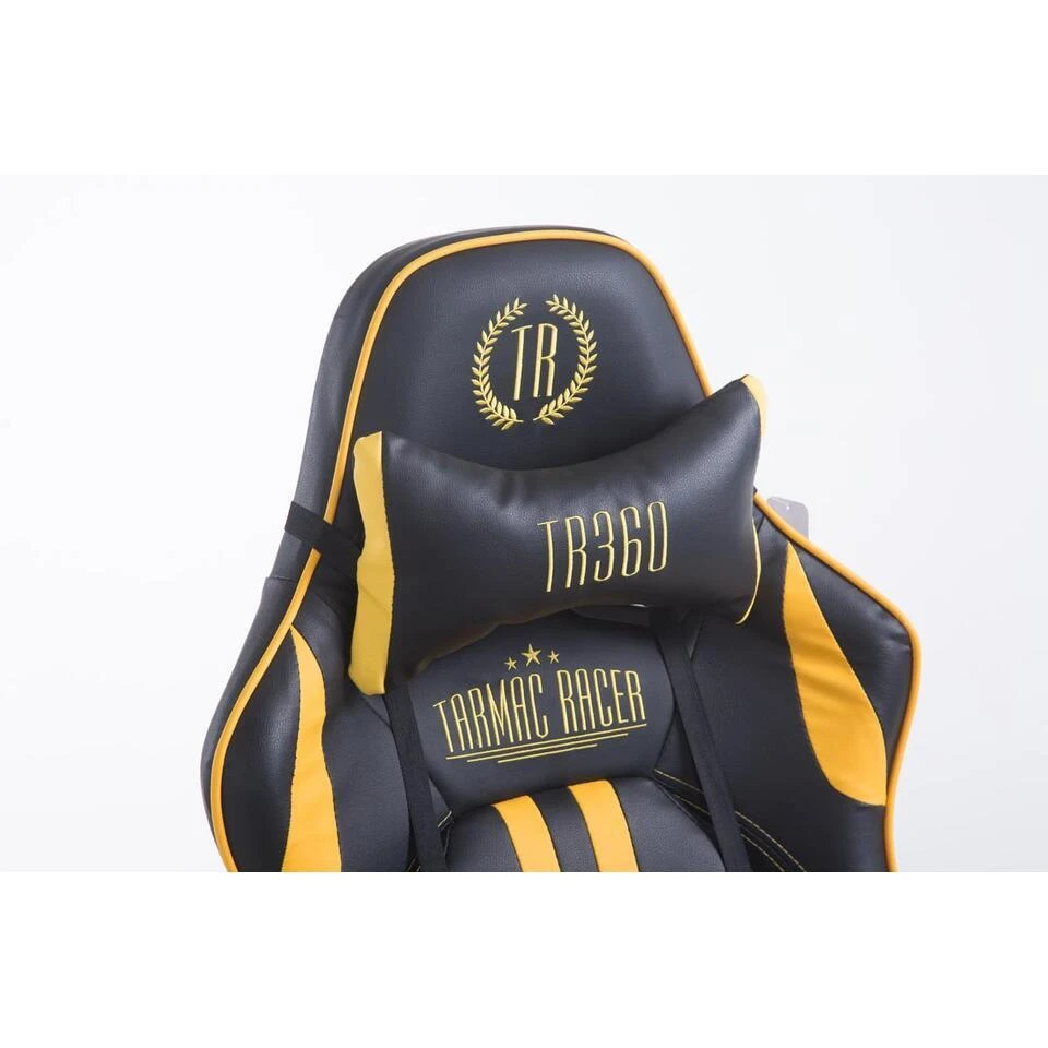 CLP Bureaustoel Limit Zwart Frame - Kunstleer - Zwart/geel 7 CLP Bureaustoel Limit Zwart Frame - Kunstleer - Zwart/geel - Afbeelding 7