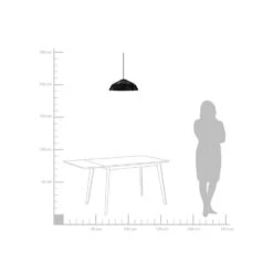 Beliani Hanglamp SENIA - Zwart Metaal -Leenbakker Winkel 979325d2a449413b858e44b0439479d2