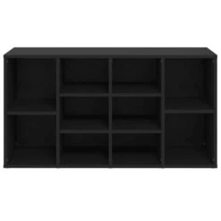 VidaXL - Schoenenbank - Zwart - Bewerkt Hout -103x30x55 Cm -Leenbakker Winkel 98259d4b9cb942e1a2dbcc2f09f96543