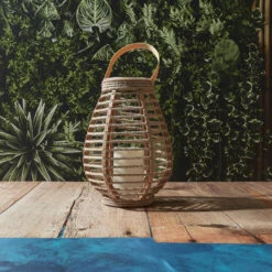 Home Deco Factory Zonnelantaarn Tafellamp - Solar -rotan - 26,5 Cm -kaarseffect -Leenbakker Winkel 982b0383cde846848e5f20bd071cf331