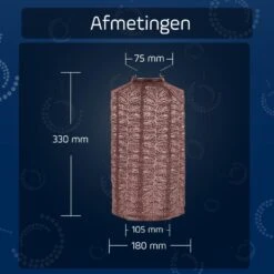 LUMIZ Solar Lampion Folia Cylinder - 18 Cm - Plum -Leenbakker Winkel 9888e0967268420083a2d67417ea4485