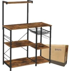 Parya Home - Keukenkast - Keukenrek - Industrieel - Hout - Bruin -Leenbakker Winkel 98a4c08d152e49238ceb67f55d5d01df