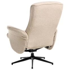 JAPET - Relaxfauteuil Met Voetenbank - Beige - Bouclé -Leenbakker Winkel 992f82565eee471b8fbe23e096a8fb4b