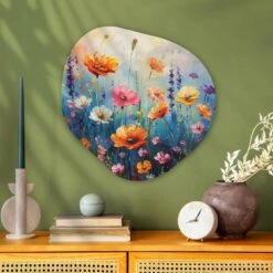 MuchoWow Wand Decoratie 60x60cm Bloemen Natuur Waterverf -Leenbakker Winkel 99a0217397e545b2b658310673153565