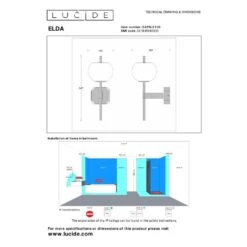 Lucide ELDA Wandlamp - Zwart -Leenbakker Winkel 9a03b83eda9e4ab8827eb09268dac7b6